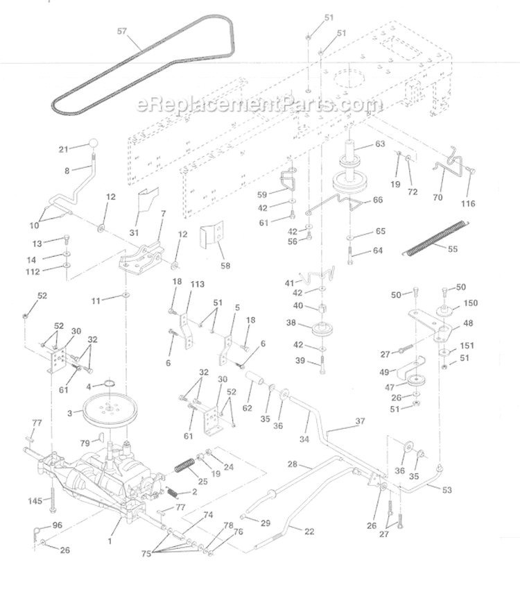 Page C Diagram and Parts List for WET12538A  Weed Eater Lawn Tractor